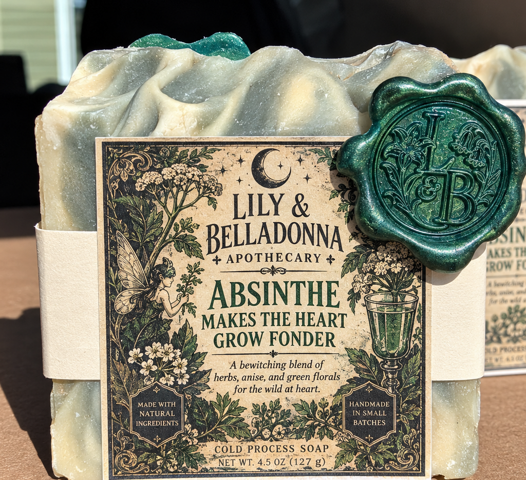 Absinthe Makes the Heart Grow Fonder Hand-crafted Soap 4.5 oz