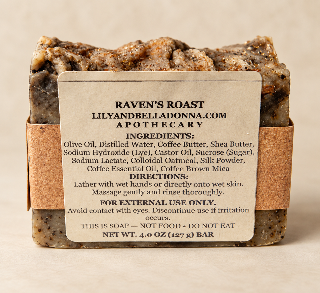 Raven's Roast Hand-crafted Soap 4 oz