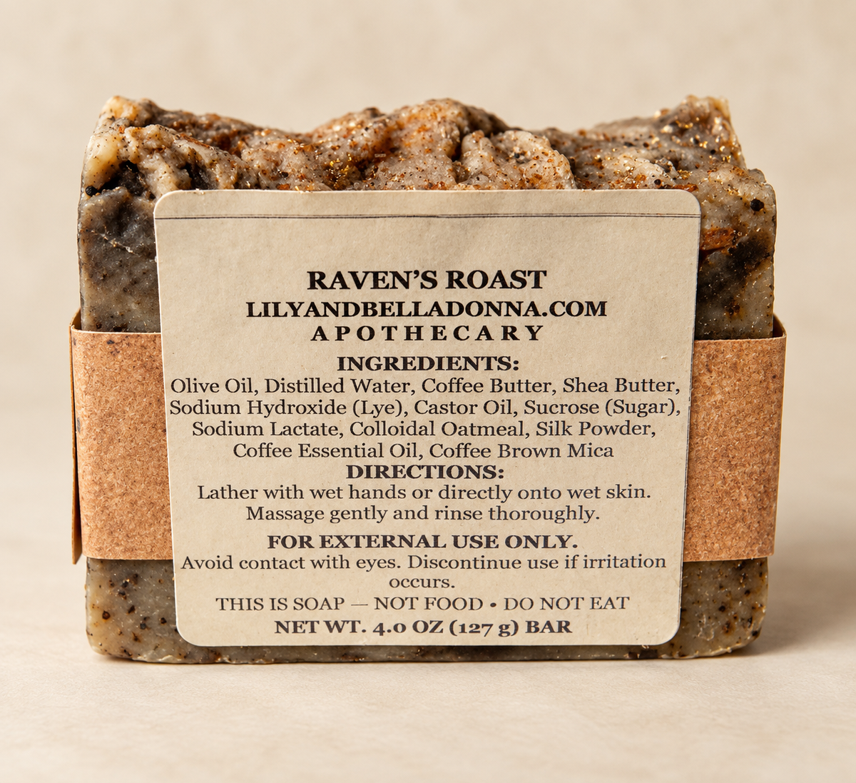 Raven's Roast Hand-crafted Soap 4 oz